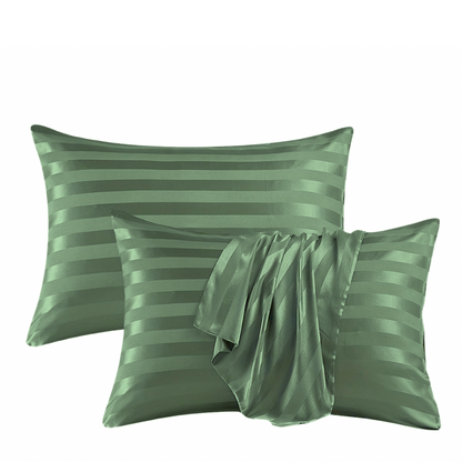 COMFYB LUXURY 100% COTTON SATIN PILLOWCASES 2 PIECES SOLID